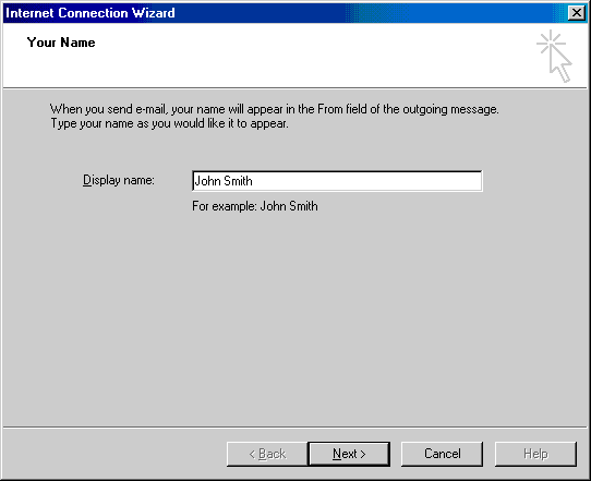 Enter Your Name as you'd like it to appear to your recipients.